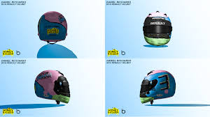 Daniel ricciardo's 2019 helmet inspired design made on photoshop 2020. Daniel Ricciardo 2019 Renault Helmet Racedepartment