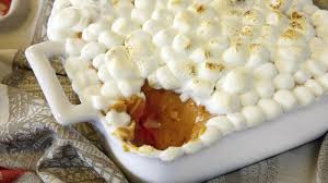 Melt chocolate in the microwave, stirring every 30 seconds, until smooth. Sweet Potato And Marshmallow Casserole Where It Came From And Why We Eat It On Thanksgiving Quartz