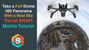How to shoot for a panorama with no special equipment. Take A Full Drone 360 Panorama With A Real Sky Parrot Anafi Mobile Tutorial Youtube