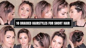 You can recreate your hair with a bun, braid or a ponytail. 10 Braided Hairstyles For Short Hair Chloe Brown Youtube