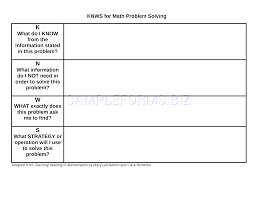 preview pdf kwl chart for math problem solving 1