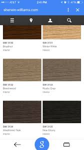Stains Best Warm Grey Colors Sw 3133 Rustic Gray Or Sw 3134 Weathered Teak They Vary Depending On The Typ Weathered Teak Grey Stain Colours That Go With Grey
