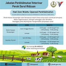 Jalan lahat, kawasan perusahaan menglembu, 31450 ipoh, negeri peraki osariik, malaisia aadress. Jabatan Perkhidmatan Veterinar Negeri Perak 14 Mei 2020 Oleh Kerana Terdapat Banyak Panggilan Mengenai Permohonan Temujanji Dan Juga Pembatalan Temujanji Tanpa Makluman Kepada Pihak Kami Maka Dengan Itu Klinik Haiwan