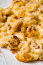 Drain macaroni and set aside. Mac And Cheese With Bacon Is A Creamy Baked Macaroni And Cheese Recipe Made W Best Mac N Cheese Recipe Campbells Soup Recipes Bacon Mac And Cheese Recipe Baked