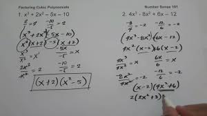 Maybe you would like to learn more about one of these? Factoring Cubic Polynomials Number Sense 101 Facebook