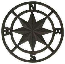 Some metal outdoor wall decor can be shipped to you at home, while others can be picked up in store. Yard Garden Outdoor Living Rustic Cast Iron Rose Compass Nautical Beach House Wall Art Outdoor Garden Decor Home Garden Constructoravigil Com