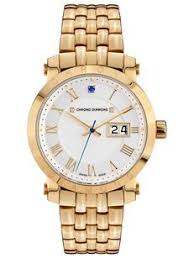 Chrono diamond nesta gold ip black leather. 10620a Nestorius Steel Silver