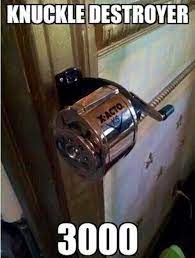Old School Pencil Sharpeners Mounted To Something Knuckle Destroyer Funny Meme Pictures Bones Funny Memories