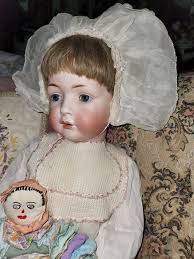 My 34th anniversary gift from my husband 💕 She is a large ( very large )  German Bisque Character Face Baby by Bruno Schmidt. 1915 She was a  wonderful surprise, all he