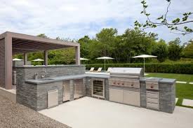 An outdoor bar cart is like a portable outdoor bar with wheels, which allows for easy transport. Modern Outdoor Kitchen Hgtv