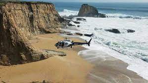 Look for panther beach off hwy1, 1.5 miles south of davenport, and a mile south of bonny doon road. 14 Rescued From Panther Beach North Of Santa Cruz