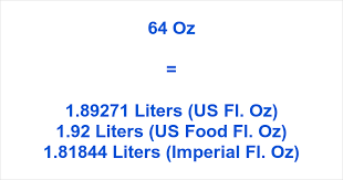 If you want to determine the number of fluid ounces in a liter, simply multiply the value in. 64 Oz To Liters 64 Ounces To Liters How Much Is 64 Oz In Liters