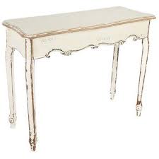 Antique White French Farmhouse Wood Console Table Wood Console Table Wood Console Antique Console Table