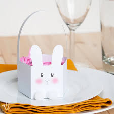 Rabbit with basket easter eggs. Simple Printable Bunny Easter Basket Craftingmyhome Com