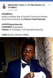 Okeng born town music, kampala, uganda. Today Is The Day Of Miracle At Serena Hotel Okeng Born Town Dares Ahead Of Hipipo Music Awards Tonight West Nile Xpozed