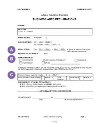 Is the declarations page the same thing as an insurance id card? Business Auto Insurance Policy Declarations Allstate