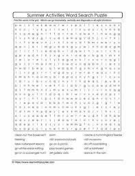 Word search puzzles can be. Summer Activities Word Search 12 Learn With Puzzles