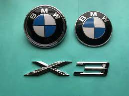 Sponsored Ebay 04 10 Bmw X3 E83 Oem Front And Rear Emblems Decals Logos Stock Factory Bmw X3 License Frames Bmw