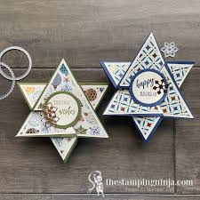 Some Fun Fold Star Cards Showcasing My Favorite Dsp A Free Pdf On How To Make Them Can Be Found On My Blog In 2020 Stampin Pretty Star Cards Fancy Folds