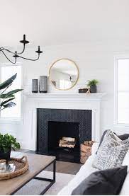 This end table features a marble table top, making it the perfect piece for your living room. Fireplace Farmhouse Fireplace Farmhouse Fireplace Mantels Fireplace Surrounds