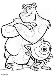 He is the most celebrated monster in monstropolis, and even though he excels at scaring children, he is kindhearted and thoughtful. Monsters Inc Coloring Pages Mike And Sulley 1 Monster Coloring Pages Disney Coloring Pages Coloring Pictures