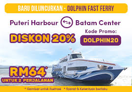 Dari batam ke tanjung balai karimun akan memakan waktu sekitar 1 jam 10 menit, dengan jadwal keberangkatan pertama dimulai pukul 07:30 wib. Nikmati Tiket Dolphin Fast Ferry Diskon 20 Hingga Januari 2019