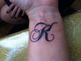 Wrist Tattoo K Tattoo Lettering Tattoo Fonts Letter K Tattoo