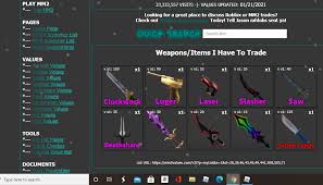 The game is one of the most popular on the roblox platform. Jdrbx Mm2 Value List