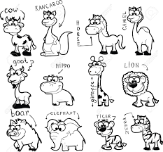 Jungle Animals Cute Animal Clipart Jellyfish Drawing Animal Clipart