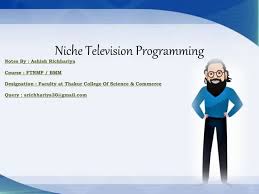 Niche television programming
