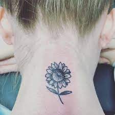 Neck Tattoo Sunflower Tattoo Sunflower Tattoo Design