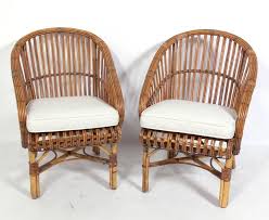 Pair Of Curvaceous Rattan Chairs Rattan Chair Chair Rattan