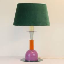 Vintage Lamp With Velvet Shade Vintage Lamps Lamp Table Lamps For Sale