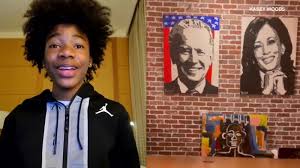 Unique hunter biden art posters designed and sold by artists. Bay Area Teen S Viral Portraits Of President Elect Joe Biden Vp Elect Kamala Harris Debut In La Exhibit Abc7 Los Angeles