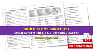 Koleksi soalan, latihan, nota, modul bahasa melayu (bm) tahun 6 + jawapan. Latih Tubi Simpulan Bahasa Sesuai Untuk Tahun 4 5 6 Free Download Pdf Mykssr Com