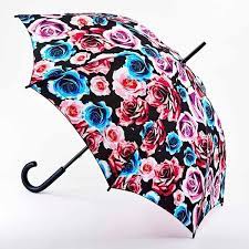Fulton Kensington Pop Rose Walking Umbrella Umbrella Under My Umbrella Color Pop