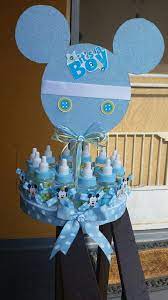 Maqueta De Souvenirs De Mickey Mouse Para Baby Shower Http Manualidadesparababyshower Net Maqu Mickey Baby Showers Baby Shower Centerpieces Baby Shower Diy