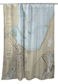 Wi Green Bay Wi Nautical Chart Shower Curtain Nautical