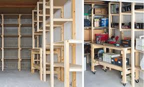 Diy Garage Etagere Et Etabli Sur Mesure Etagere Bois Etagere Rangement Garage Etagere