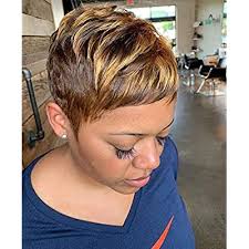 The layers and the bright colors work like a charm. Buy Nicelatus Short Hairstyles For Women Natural Synthetic Wigs For Black Women Short Pixie Cut Hair Wigs 10 Styles Available Nicelatus 9622 Online In Turkey B08dfw9xbw