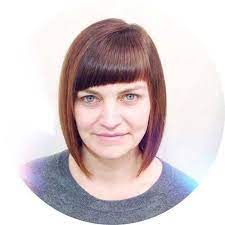 20 Angled Bobs With Bangs Bob Haircut And Hairstyle Ideas Bob Hairstyles Blunt Bob Hairstyles Medium Bob Hairstyles