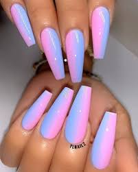 They are long and hard type, size as picture show. Purple Blue Ombre Coffin My Blog
