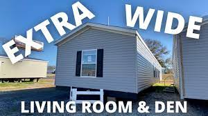 Jacobsen homes has been building quality single wide manufactured homes for over 60 years. Extra Wide Single Wide Mobile Home 18 Ft Wide With Living Room Den Mobile Home Tour Youtube