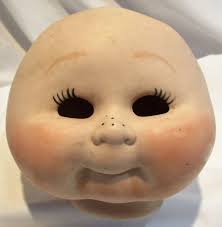 Buy Doll Head, Old Doll Part, Reproduction Bisque Doll, Doll Repair or  Creepy Display Piece Online in India