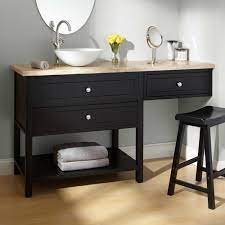 Chances are you'll discovered one other bathroom sink vanity with dressing makeup center better design ideas. Bathroom Makeup Vanity And Chair Sink Vanities 60 Taren Black Vessel Sink Vanity With Make Small Bathroom Redo Bathroom Vanity Small Bathroom Vanities