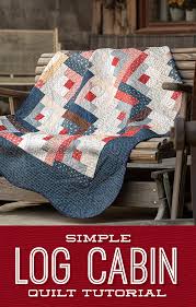 Grandma's knitted slippers make for a great gift, too! Simple Log Cabin Quilt Missouri Star Blog