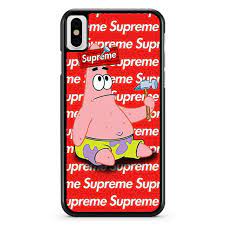 Supreme Patrick And Hammer Spongebob 1 Iphone X Xs Xr Xs Max Case Iphone Case Brands Iphone Case Covers Case