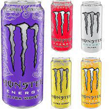 500ml of the classic recipe (in a white can) will give you: Monster Energy Drink 0 Calories Novocom Top