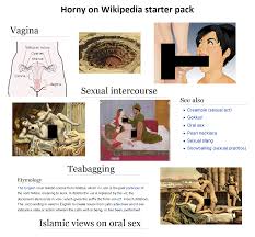 Horny on Wikipedia : rstarterpacks