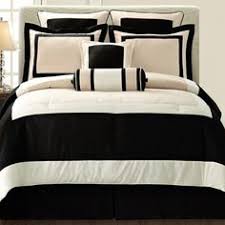Black And Cream Comforter Queen Queen Bed In A Bag Overstock Shopping The Best Prices Online Queen Size Comforter Sets Black Comforter Comforter Sets